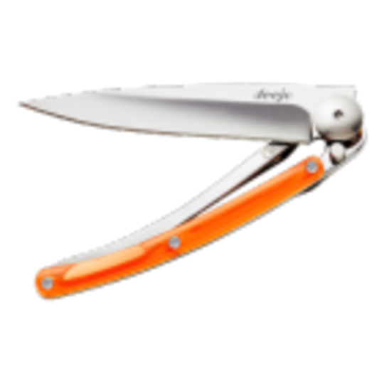 Deejo Knives Color Orange Polycarbonate 27g Folding Knife