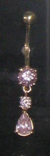 14kt gold and crystal banana