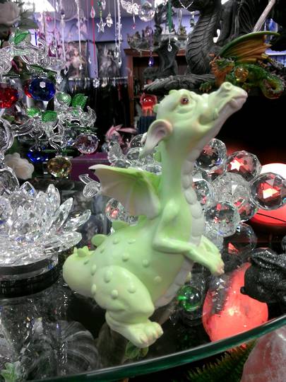 So Cute Sitting Lime Dragon