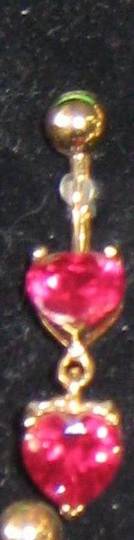 24kt gold and red hearts banana