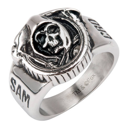 Son's of Anarchy Stainless Steel grim reaper ring.