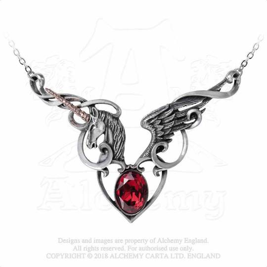 The Maiden's Conquest Unicorn Necklace