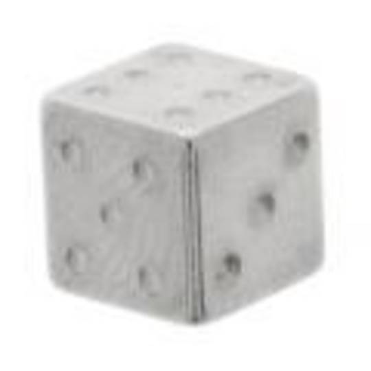 14g Surgical Steel Threaded Dice image 0