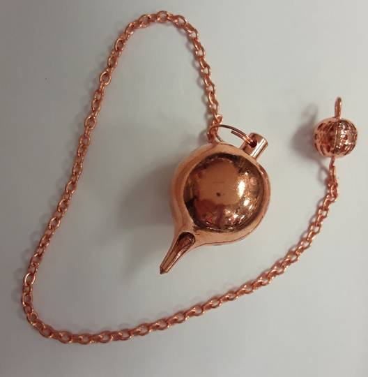 Round Copper Metal Pendulum image 0