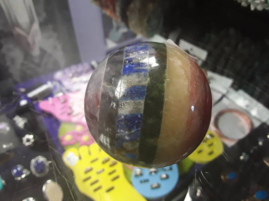 Chakra Crystal Ball 5.5 cms image 0