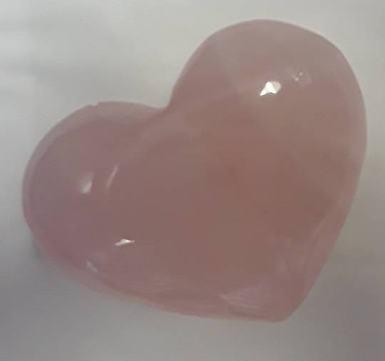 Rose Quartz Heart (hrq10) image 0