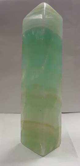 Green Calcite Crystal Point image 0