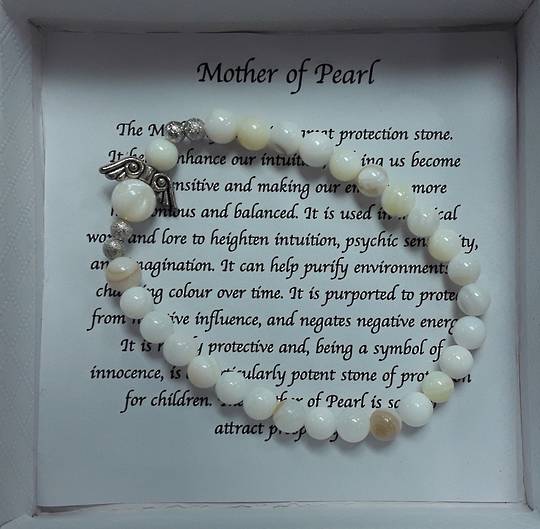 Mother of Pearl Angel Bracelet image 0