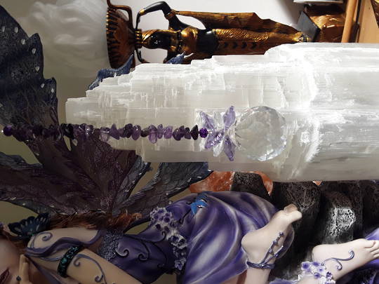 Dark Amethyst and Lilac Crystal Suncatcher image 0