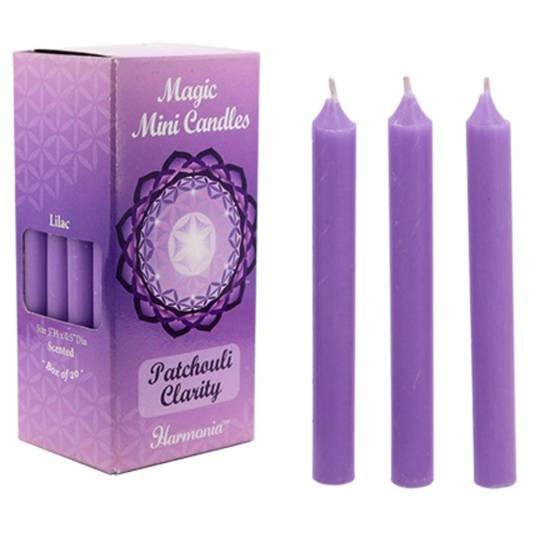 MAGIC MINI CANDLES - Clarity Lilac Patchouli Scented image 0