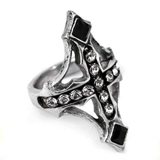 Anastasia Cross Ring by Alchemy Gothic image 0