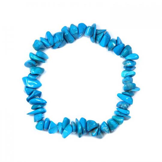 Turquoise Howlite Chip Bracelet image 0