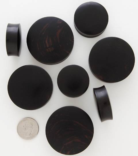 32mm Extreme Size Black Wood Plug image 0