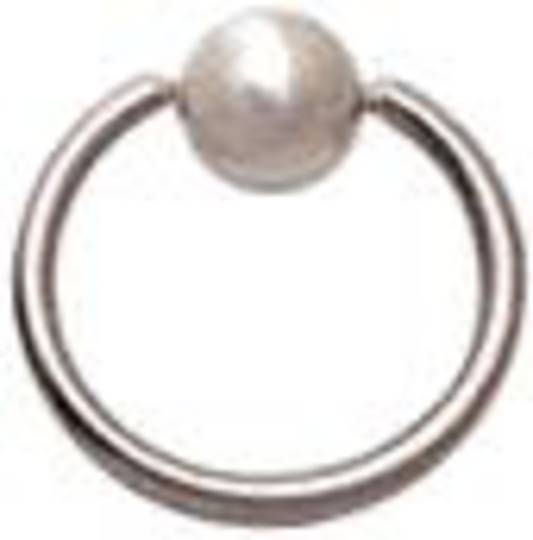 10g Ball closure ring (2.4mm) 16mm diameter image 0