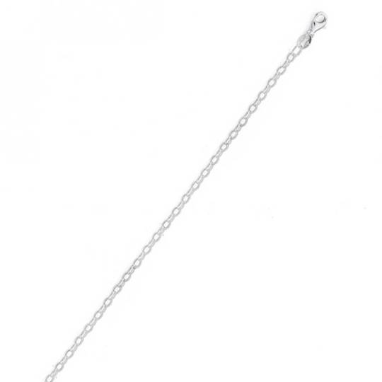 CHAIN Sterling Silver BELCHER OVAL CSBO1 50cms image 0