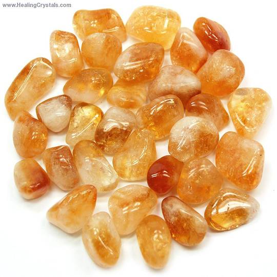 Small Citrine Crystal Tumbled Piece image 0