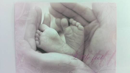 Little Feet Card and Envelope image 0