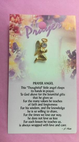 Prayer Angel Brooch image 0