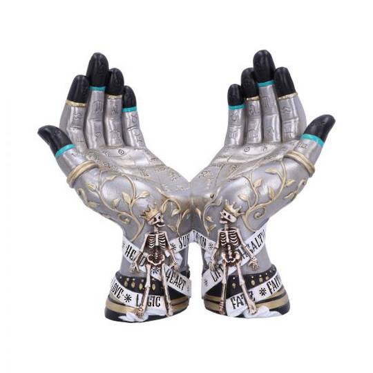 Hands of the Future Palmistry Crystal Ball Holder 20cm image 0
