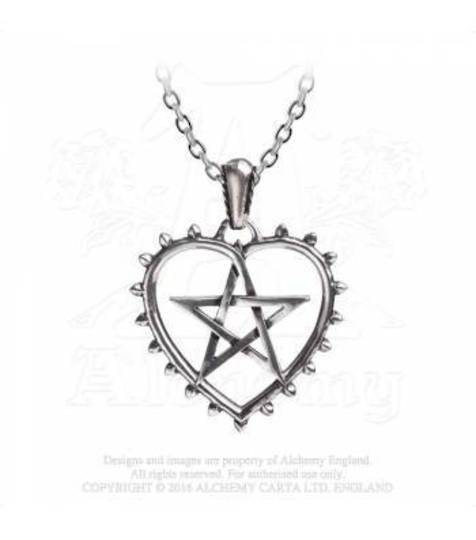 Cunning Heart Pentagram Necklace image 0