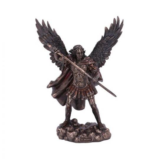 Bronze Saint Michael the Defender Archangel Figurine image 0