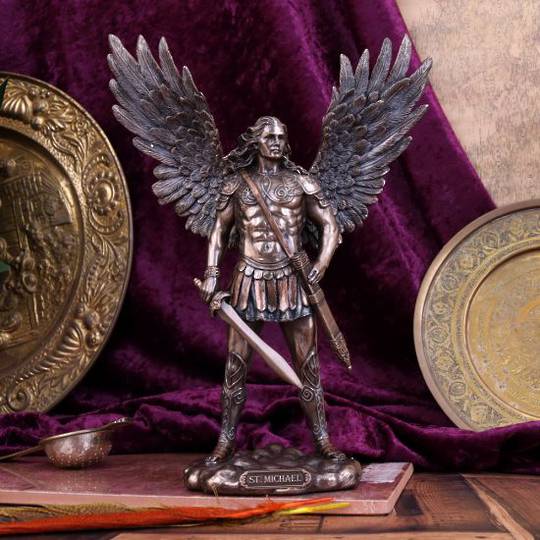 Saint Michael Divine Archangel Figurine 27.5cm image 0