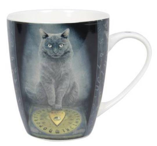 His Masters Voice Cat Mug By Lisa Parker image 0
