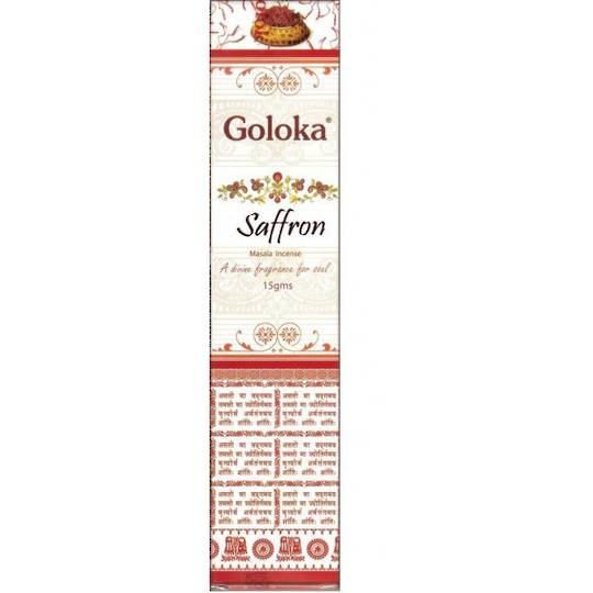 Goloka Saffron Incense Stix image 0