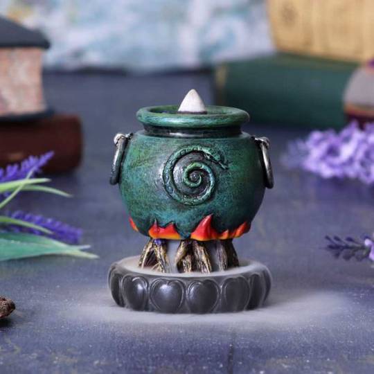 Emerald Cauldron Backflow Incense Burner image 0