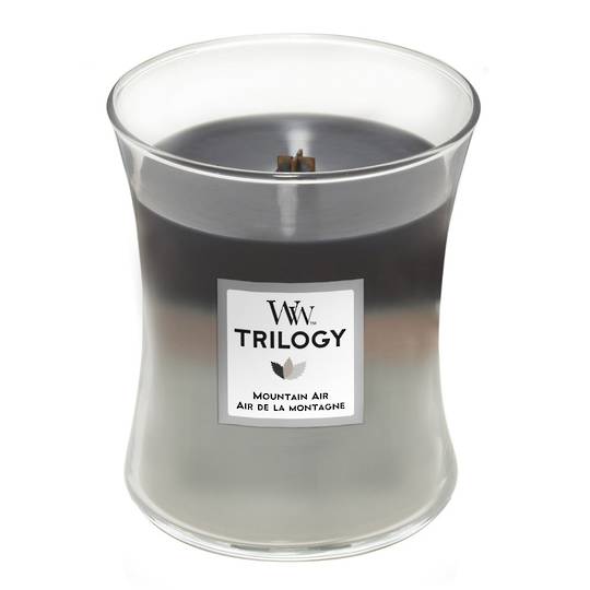 WoodWick Mountain Air Medium Trilogy Candle image 0