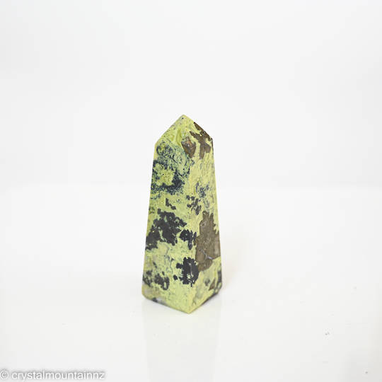 Serpentine with Pyrite Polished Point
