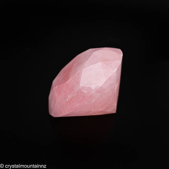 Large Rose Quartz Diamond Shape
