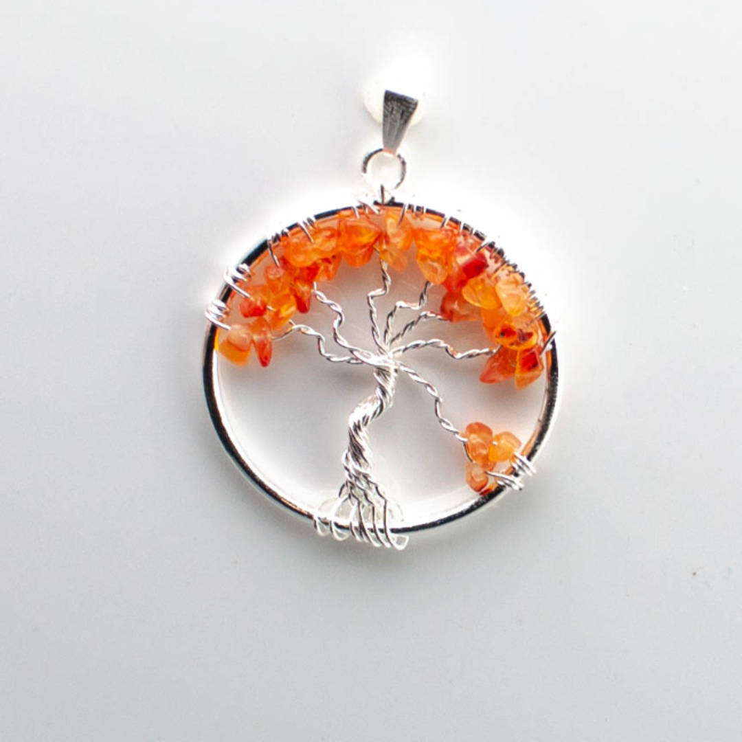 pendant tree of life Carnelian