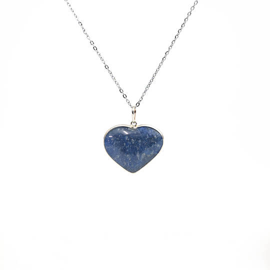 Blue Aventurine Heart Pendant