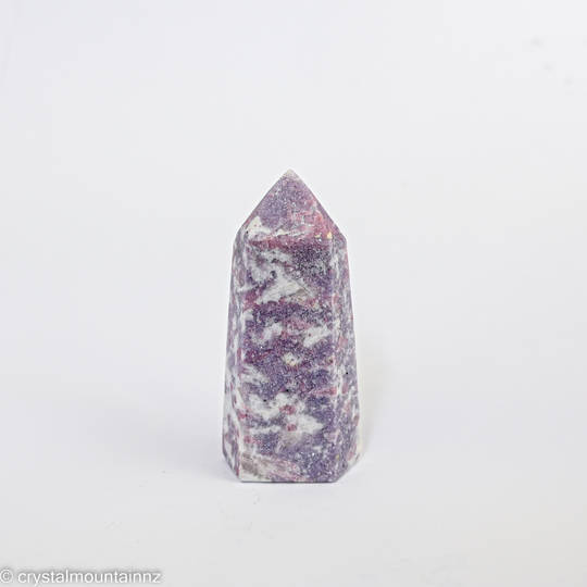 Lepidolite with Rubellite Polished Point