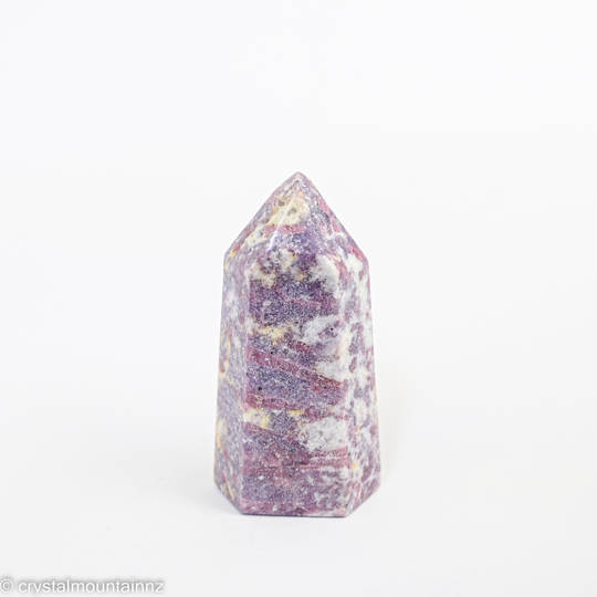 Lepidolite with Rubellite Polished Point