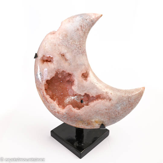 Pink Amethyst Half Moon