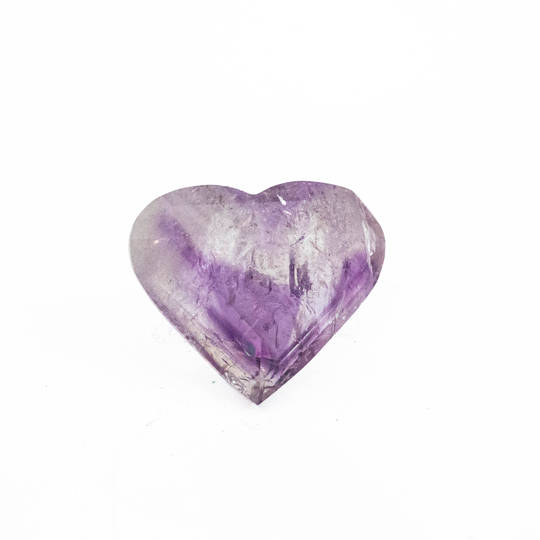 Amethyst Faceted Heart