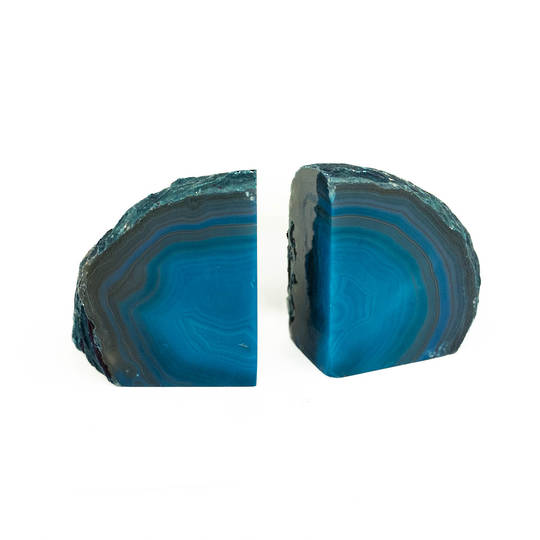  Agate Geode Bookend - Teal
