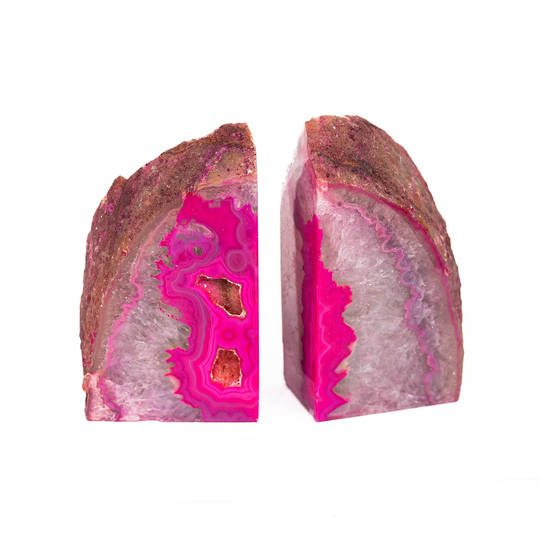  Agate Geode Bookend - Pink