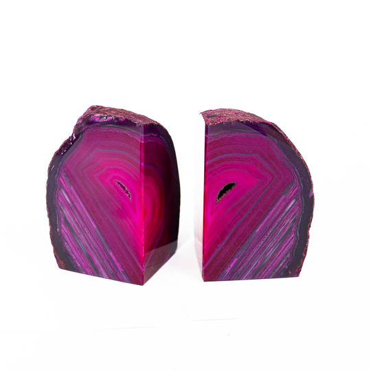  Agate Geode Bookend - Pink