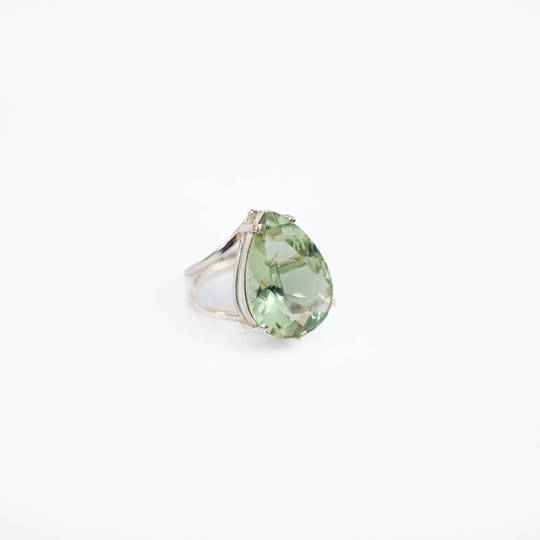 Prasiolite (Green Amethyst) Ring