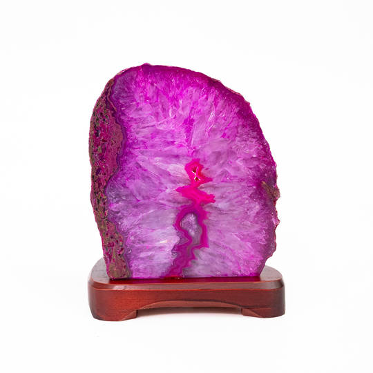Agate Geode Lamp - Purple