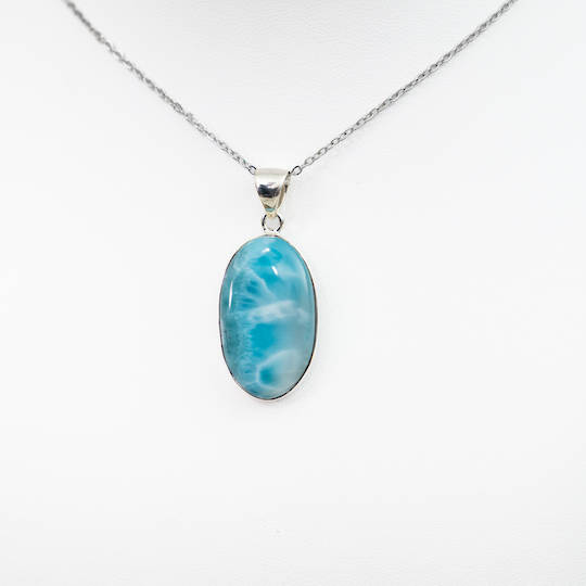 Larimar Silver Pendant