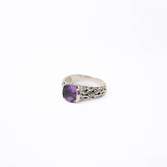 Amethyst Silver Ring