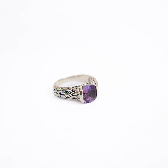 Amethyst Silver Ring