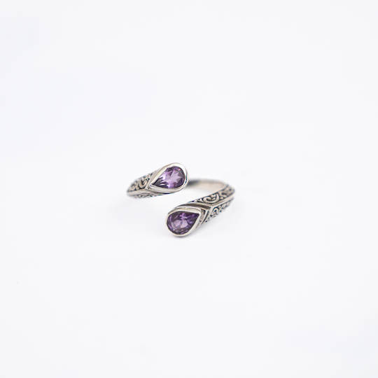 Amethyst Silver Ring