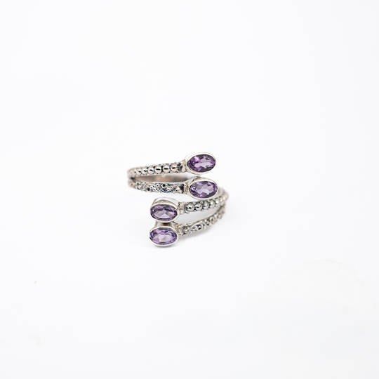 Amethyst Silver Ring