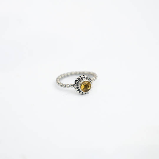 Citrine Silver Ring