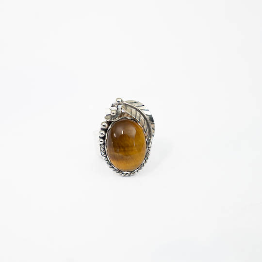 Tigers Eye Silver Ring